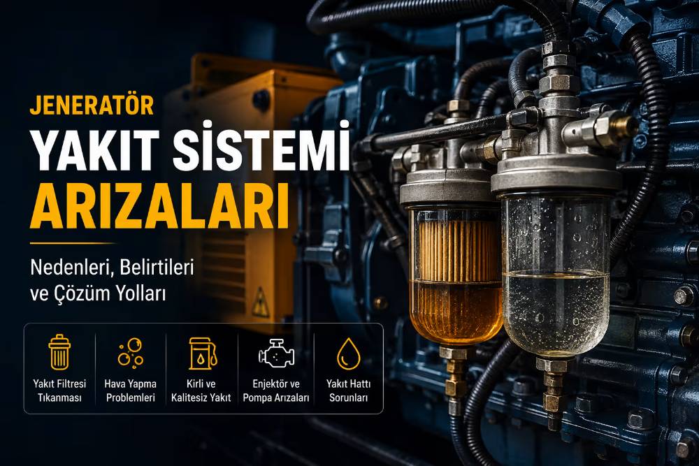 Jeneratör Yakıt Sistemi Arızaları: Nedenleri, Belirtileri ve Çözüm Yolları